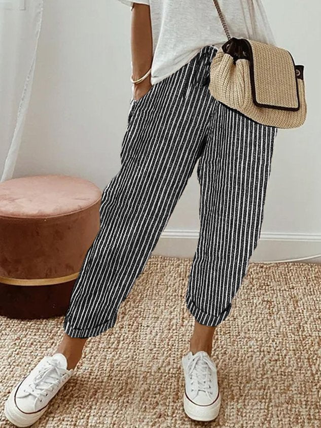 Womens Trousers | Wide Leg Casual Pants-Women Pants-Eltrendio
