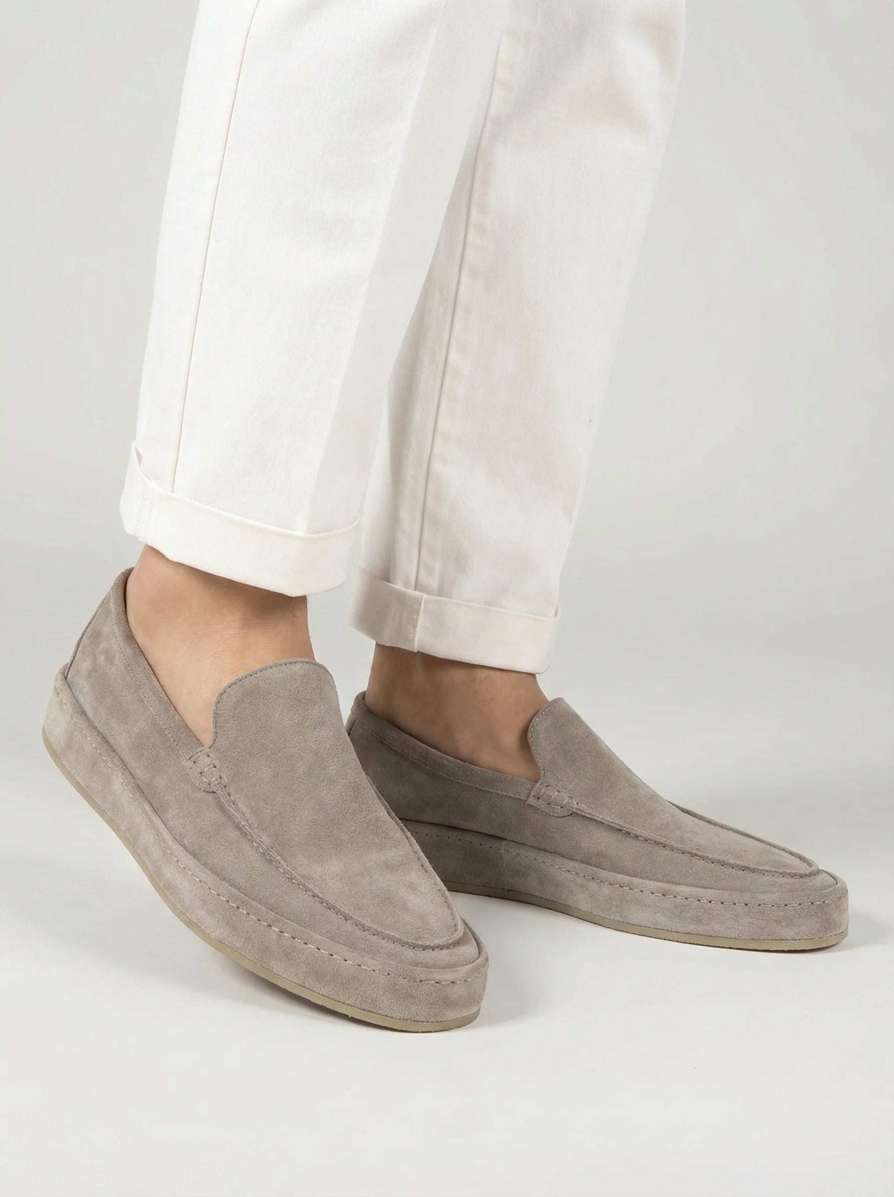 Men Slip On Loafers | Moc Toe Design