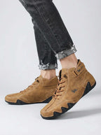 Men High Top Trainers | Lace Up Outdoor Design-Men Shoes-Eltrendio