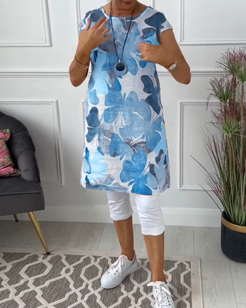 Women Dress | Floral Casual Midi Dress-Women Dress-Eltrendio