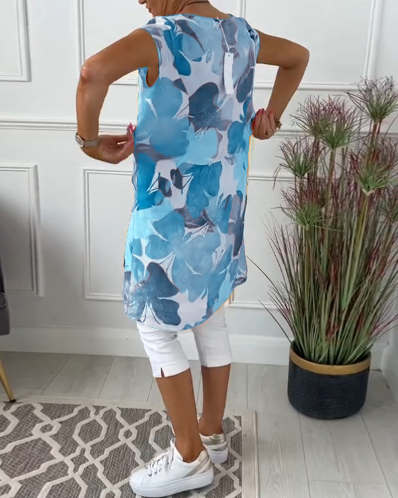 Women Dress | Floral Casual Midi Dress-Women Dress-Eltrendio