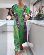 Charlotte | Colourful Summer Boho Maxi Dress-Women Dress-Eltrendio