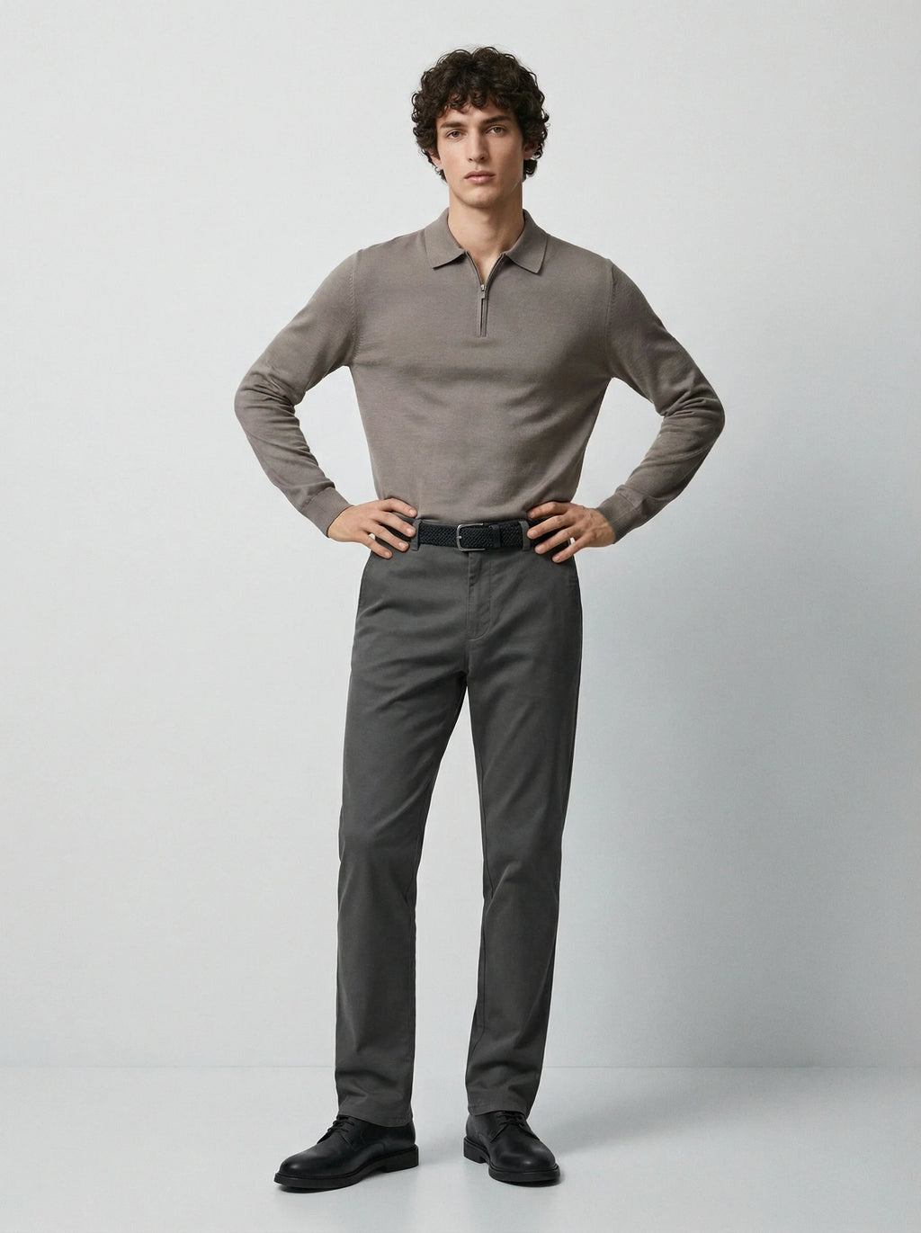 Men Slim Fit Trousers | Fitted Smart Casual Everyday Style-Men Trousers-Eltrendio