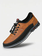 Men Casual Trainers | Lace Up Contrast Design-Men Shoes-Eltrendio