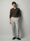 Men Pleated Trousers | Tailored Fit Smart Office Style-Men Trousers-Eltrendio