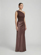 Women Maxi Dress | Draped Waist Silhouette-Women Dress-Eltrendio