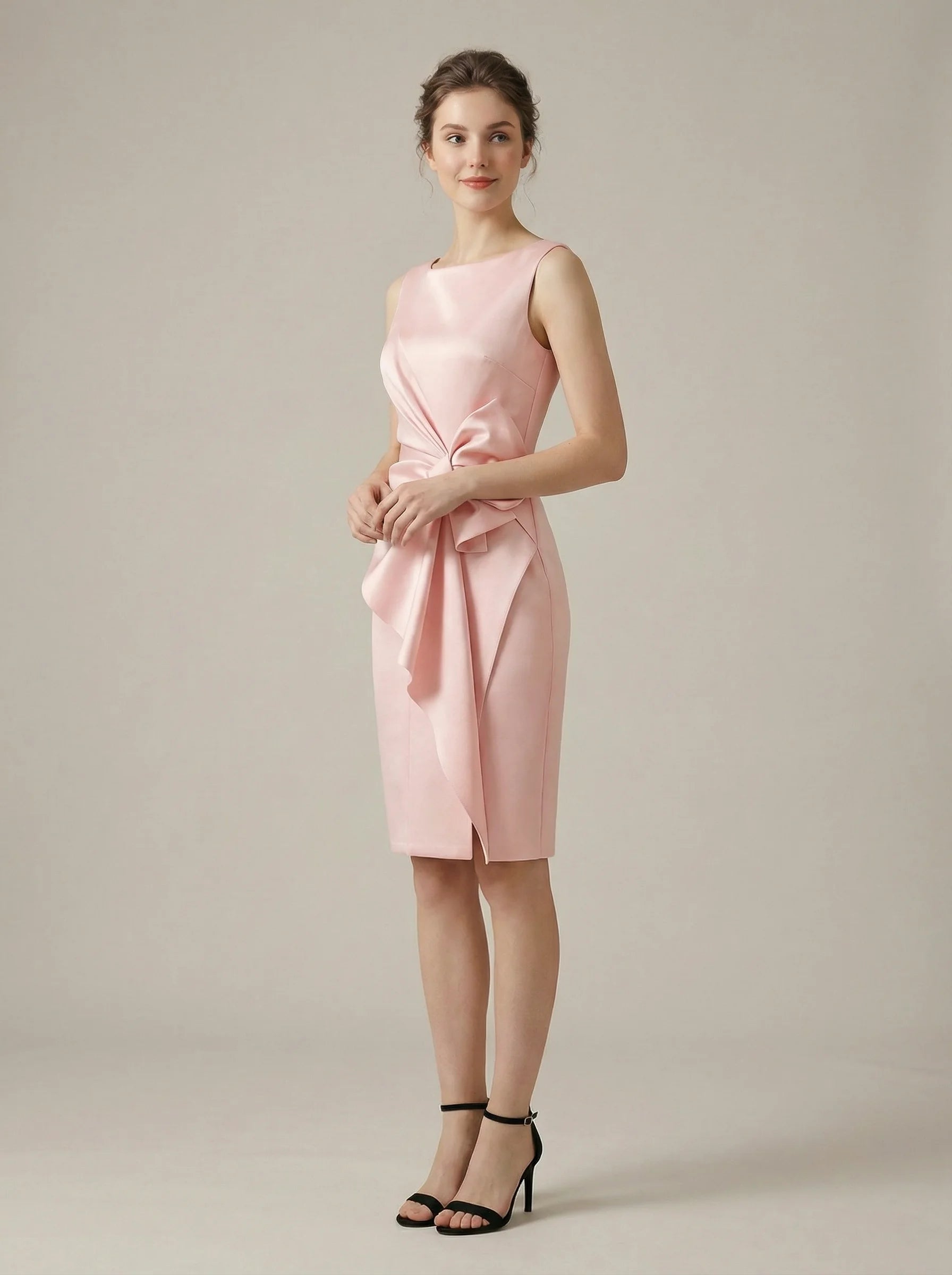 Women Midi Dress | Bow Waist Detail