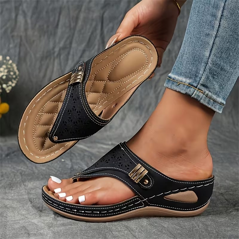 Wedge Sandals For Women | Casual Slip On Wedges-Women Shoes-Eltrendio