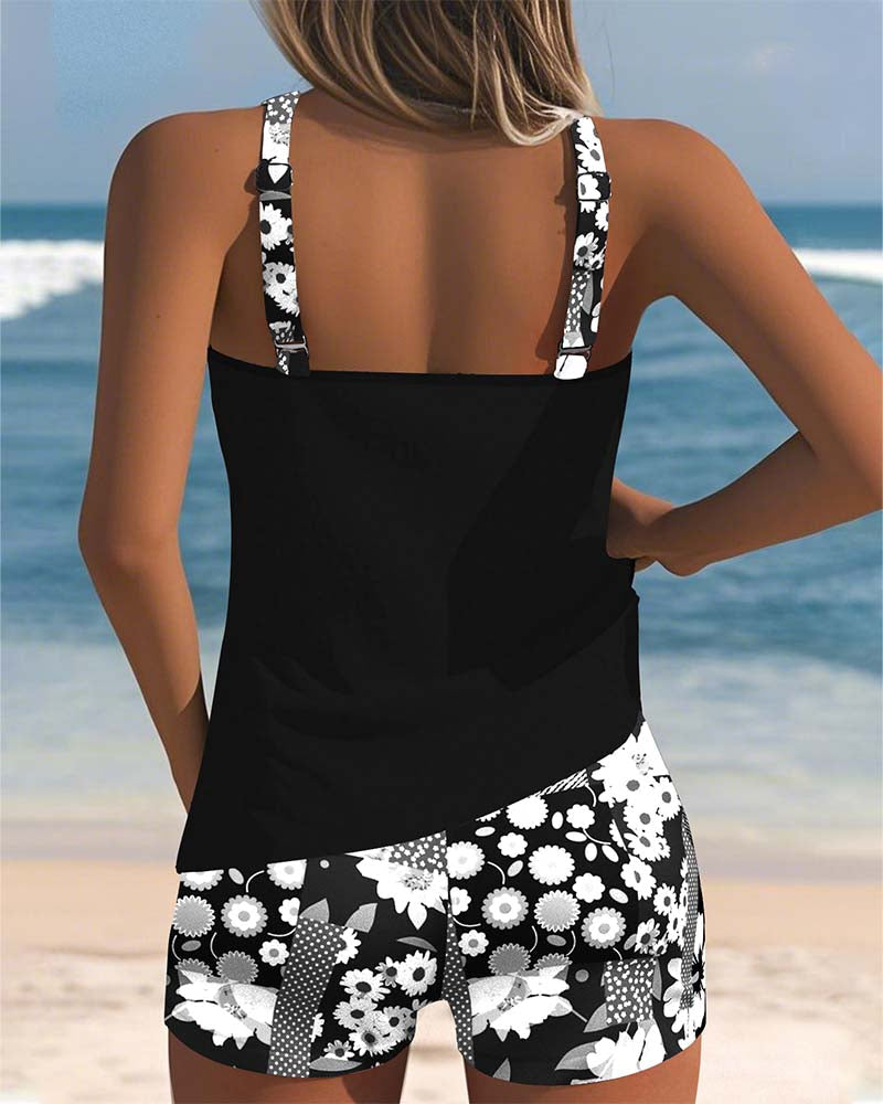 Womens Tankini Set | Two Piece Swimwear-Women Swimsuit-Eltrendio