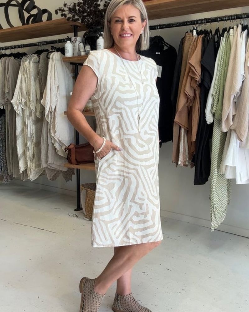 Summer Dress | Casual Modest Midi Dress-Women Dress-Eltrendio