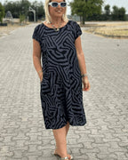Summer Dress | Casual Modest Midi Dress-Women Dress-Eltrendio
