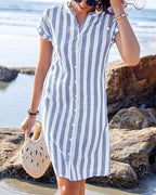 Amelia | Beach Shirt Dress Women-Women Dress-Eltrendio