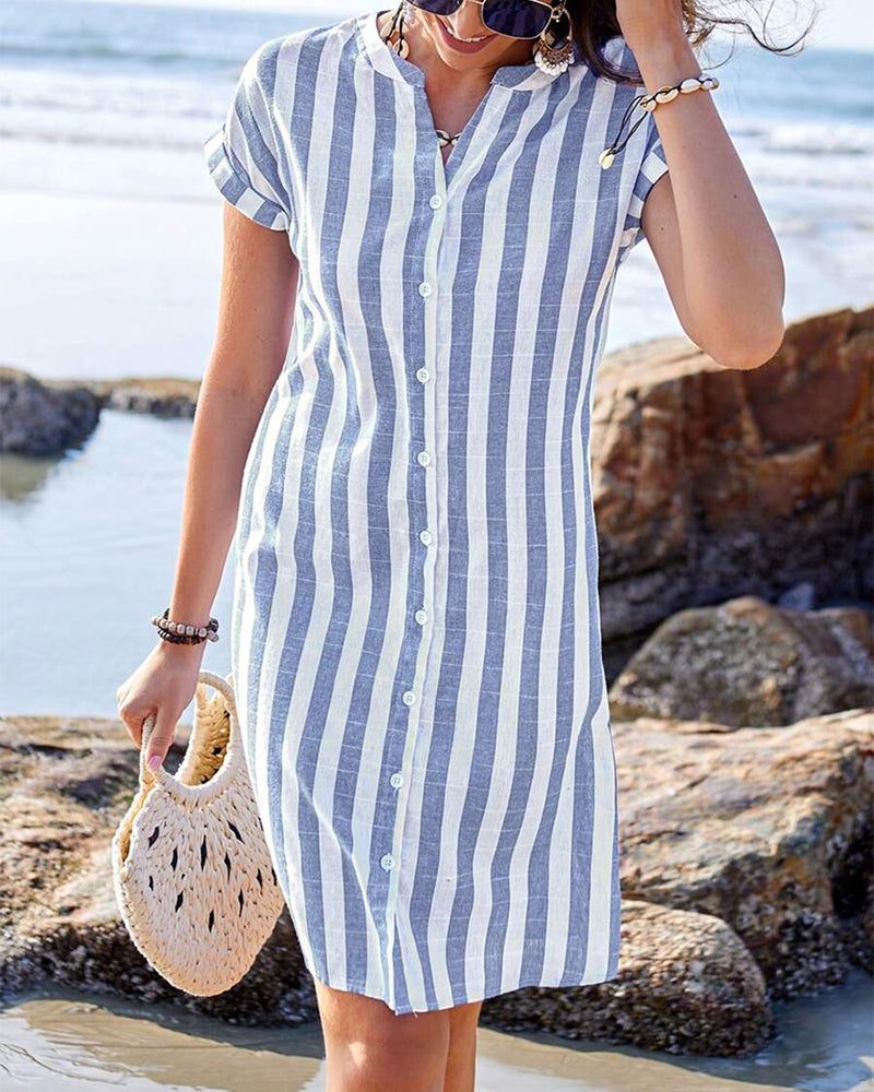 Amelia | Beach Shirt Dress Women-Women Dress-Eltrendio