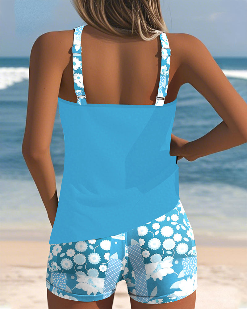 Womens Tankini Set | Two Piece Swimwear-Women Swimsuit-Eltrendio