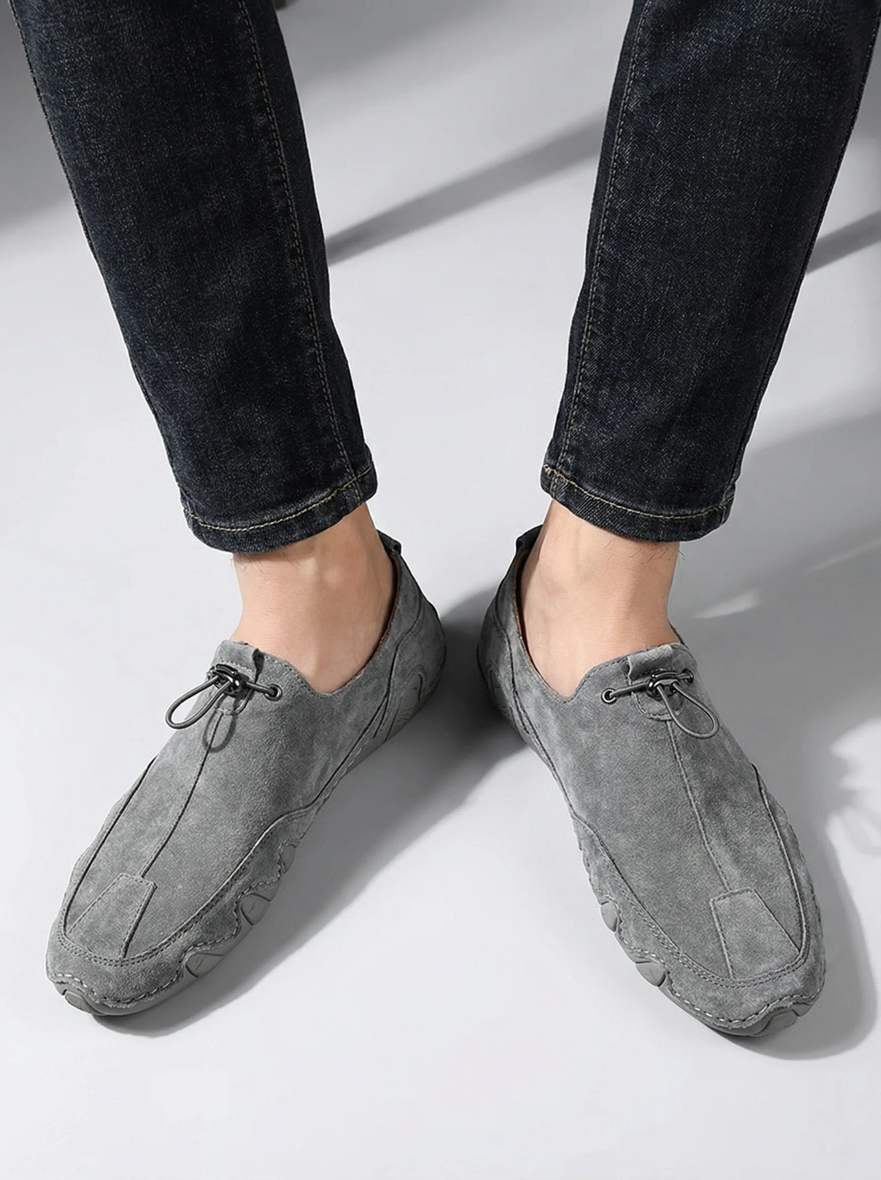 Men Slip On Trainers | Elastic Panel Design