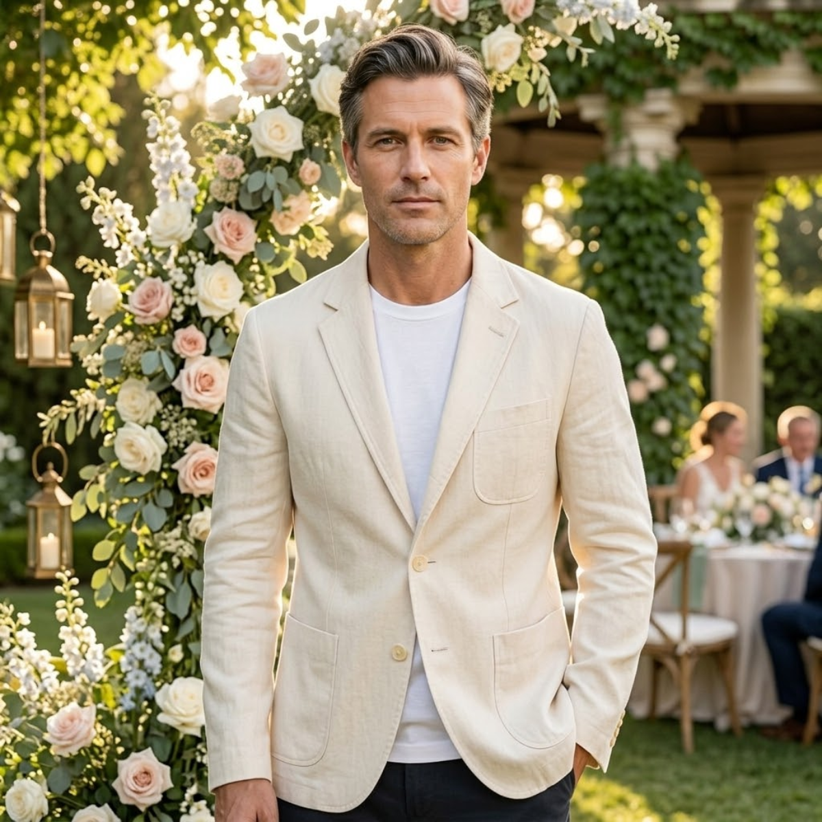 Westbridge | Men’s Single Breasted Blazer | Notch Lapel Patch Pockets Smart Casual Wear-Men Blazer-Eltrendio