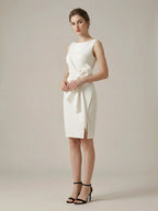 Women Midi Dress | Bow Waist Detail-Women Dress-Eltrendio