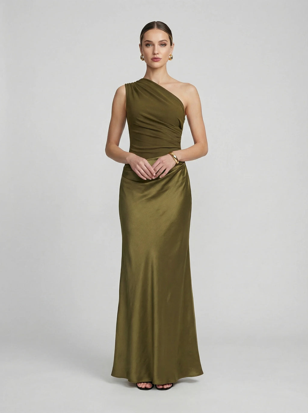 Women Maxi Dress | Draped Waist Silhouette-Women Dress-Eltrendio