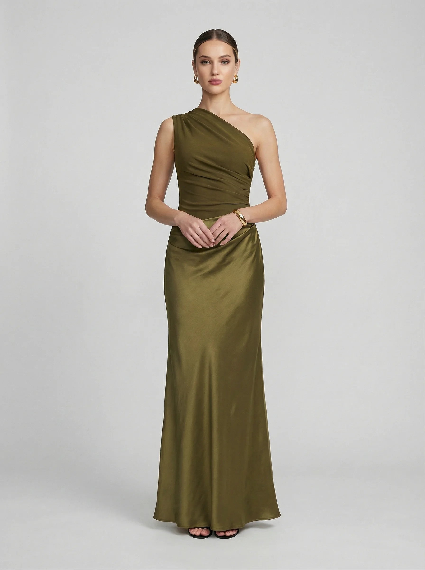 Women Maxi Dress | Draped Waist Silhouette