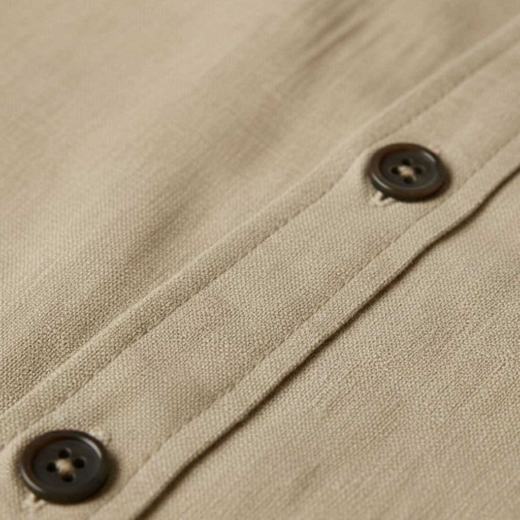 The Zurich Vintage Long Sleeve Linen Shirt for Men - Image 4