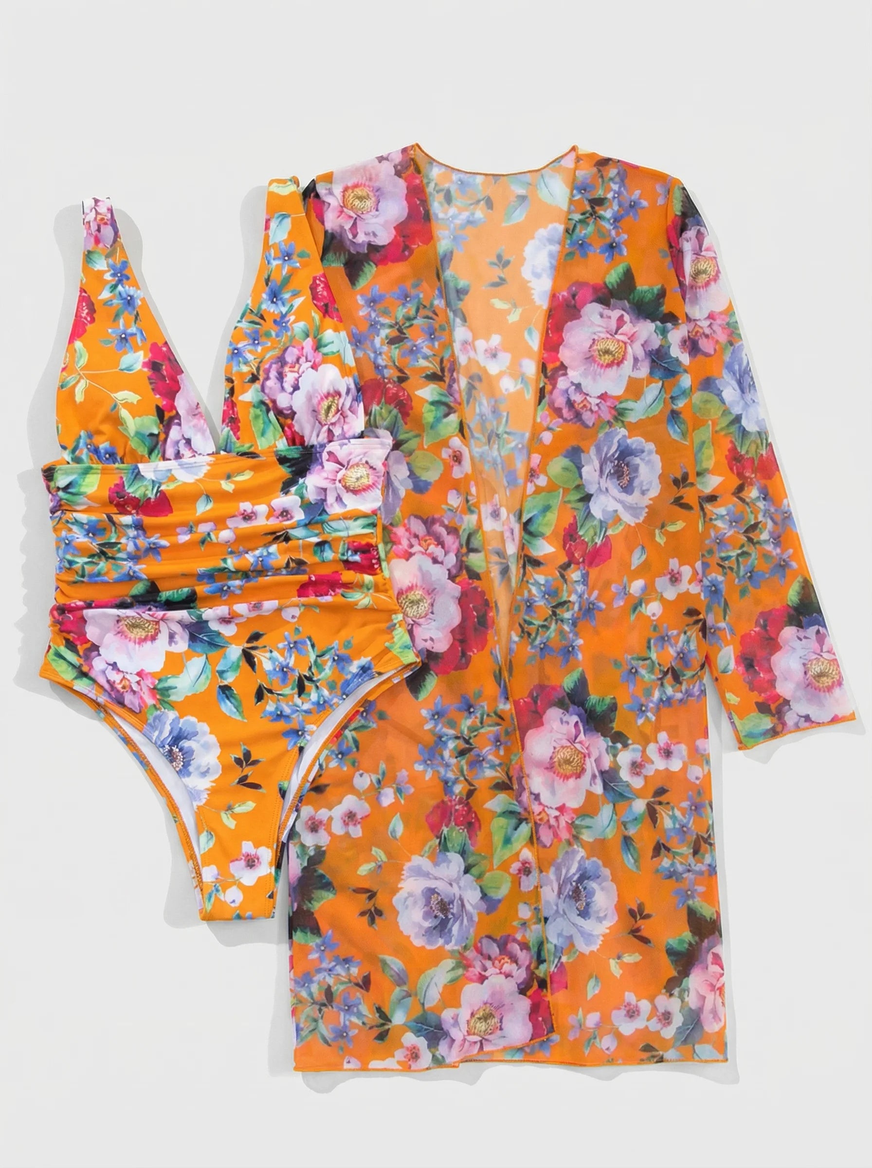 Women Swimsuit | Floral One Piece Monokini-Women Swimsuit-Eltrendio