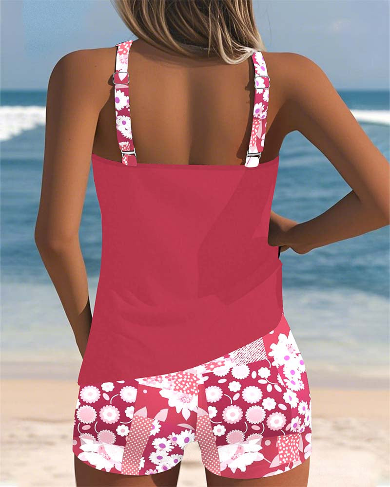 Womens Tankini Set | Two Piece Swimwear-Women Swimsuit-Eltrendio