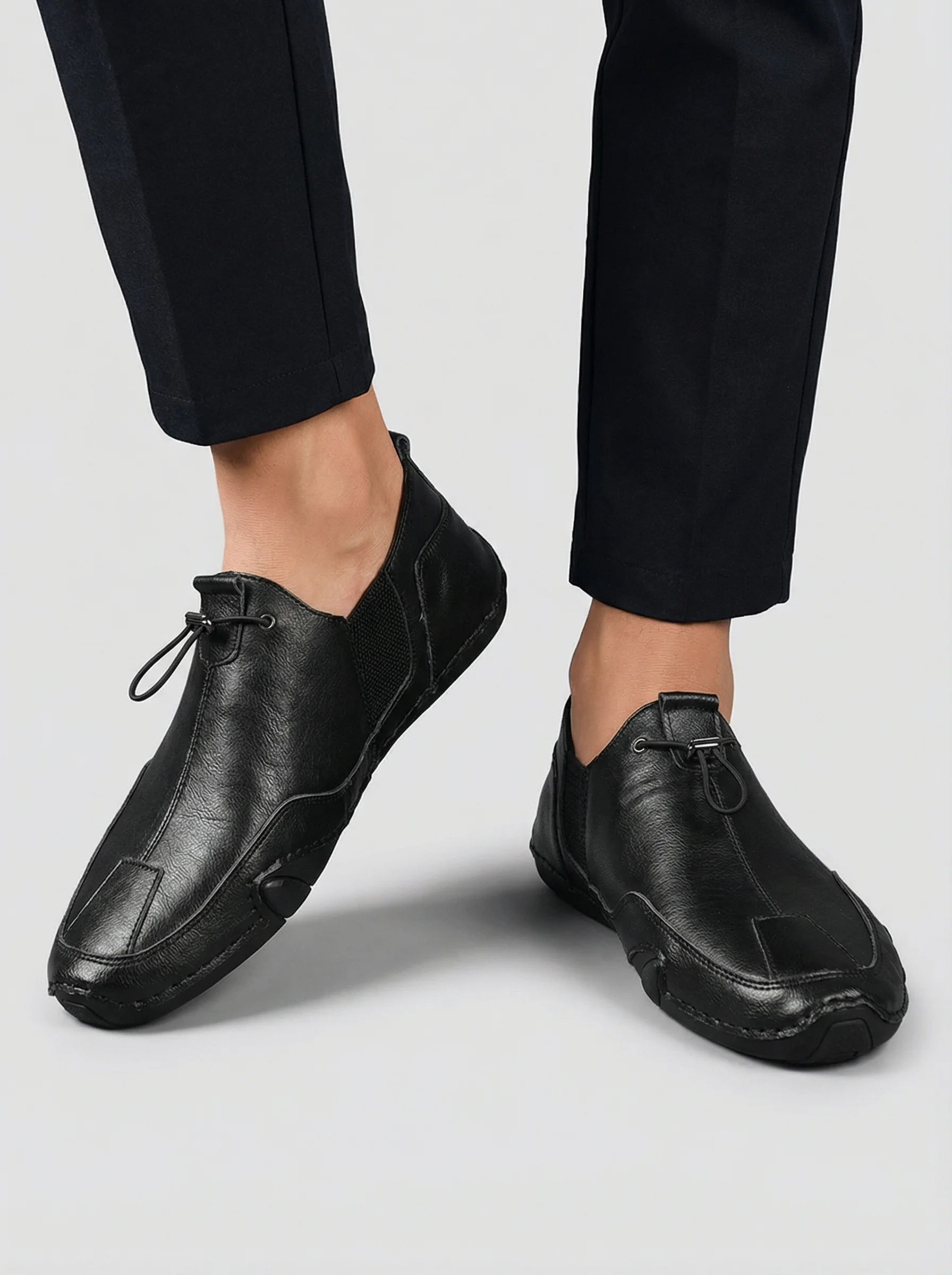 Men Slip On Trainers | Elastic Panel Design