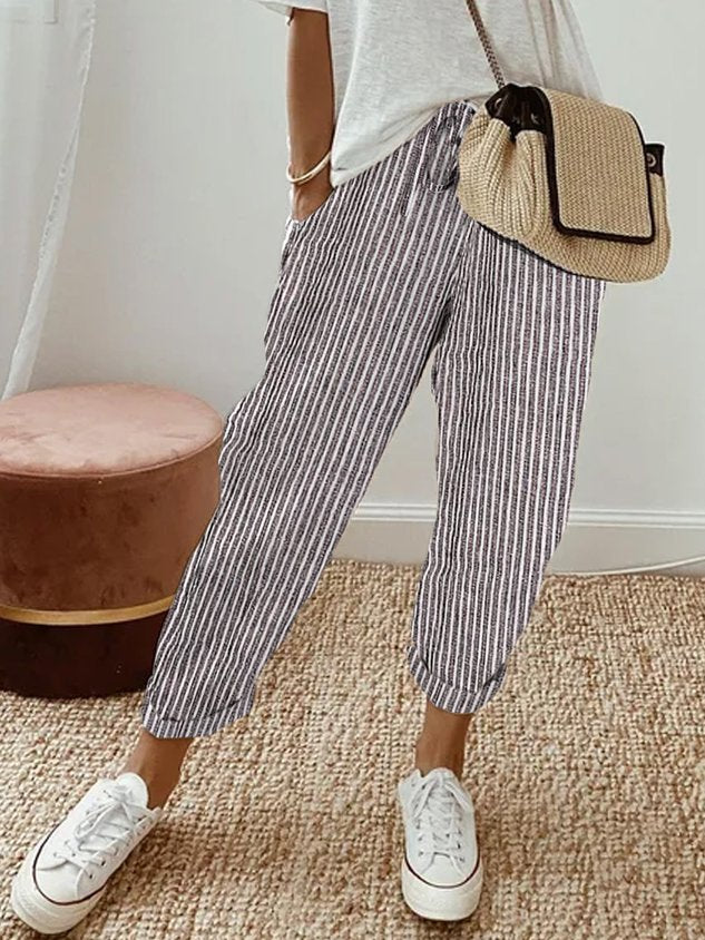 Womens Trousers | Wide Leg Casual Pants-Women Pants-Eltrendio