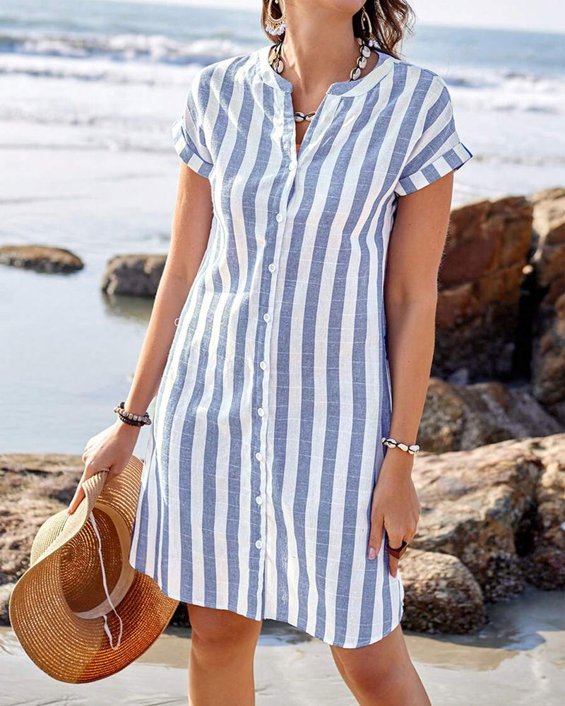 Amelia | Beach Shirt Dress Women-Women Dress-Eltrendio