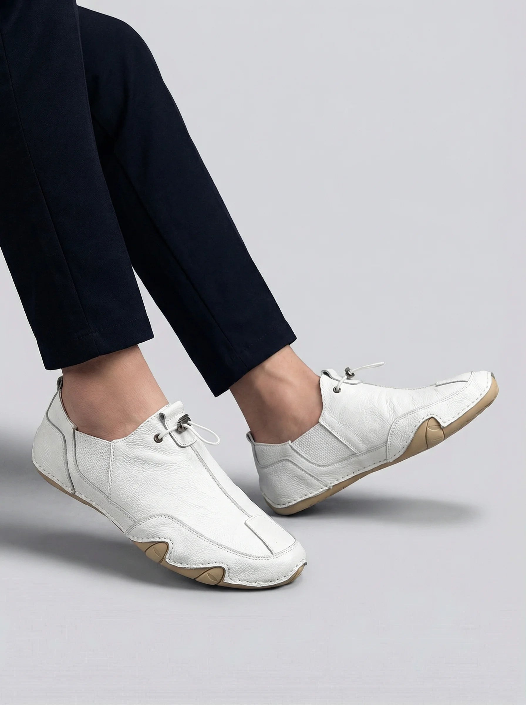 Men Slip On Trainers | Elastic Panel Design