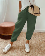 Womens Trousers | Wide Leg Casual Pants-Women Pants-Eltrendio