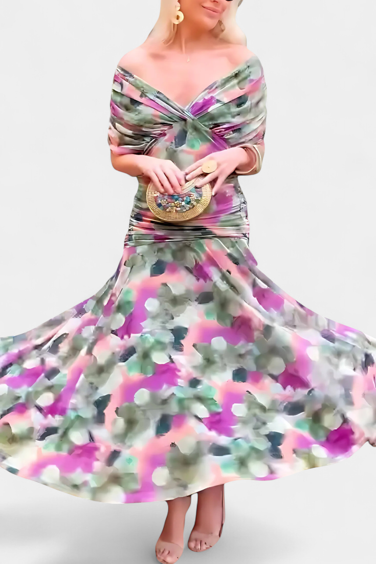 Dresses For Women | Off Shoulder Midi Dress-Women Dress-Eltrendio