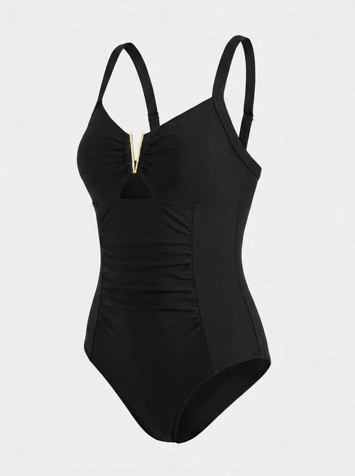 Cut Out Swimsuit | One Piece Monokini Swimwear-Women Swimsuit-Eltrendio