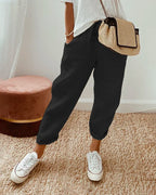 Womens Trousers | Wide Leg Casual Pants-Women Pants-Eltrendio