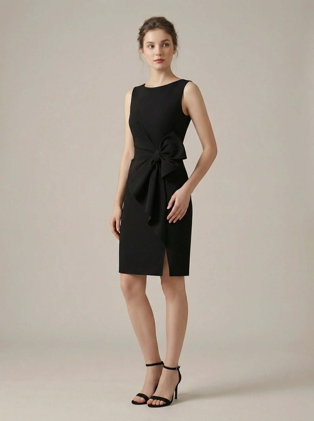 Women Midi Dress | Bow Waist Detail-Women Dress-Eltrendio