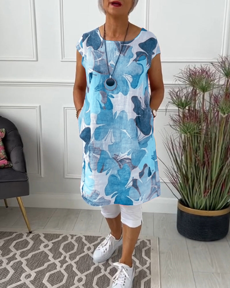 Women Dress | Floral Casual Midi Dress-Women Dress-Eltrendio