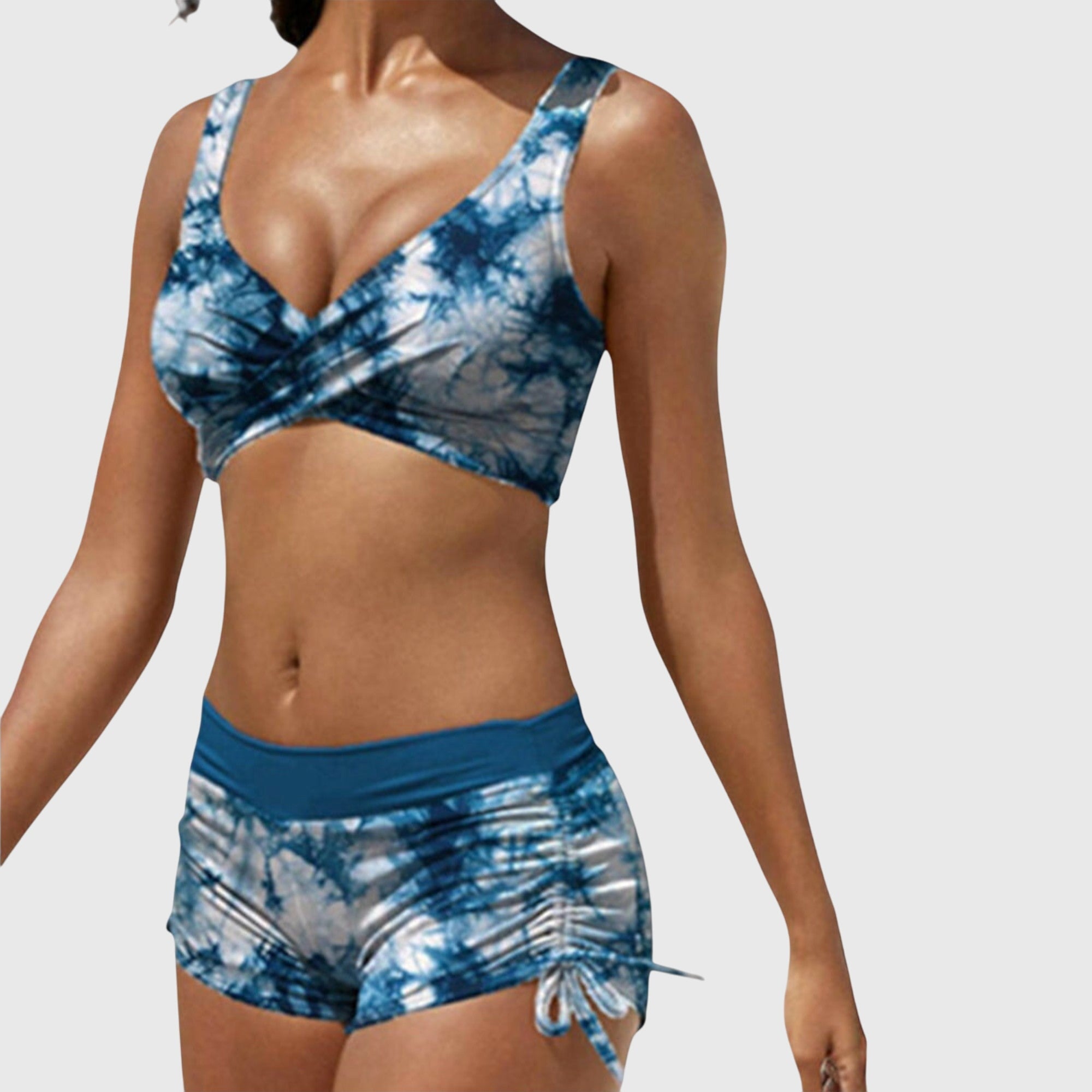 Women Swimsuit | Sporty High Waisted Bikini Set-Women Swimsuit-Eltrendio