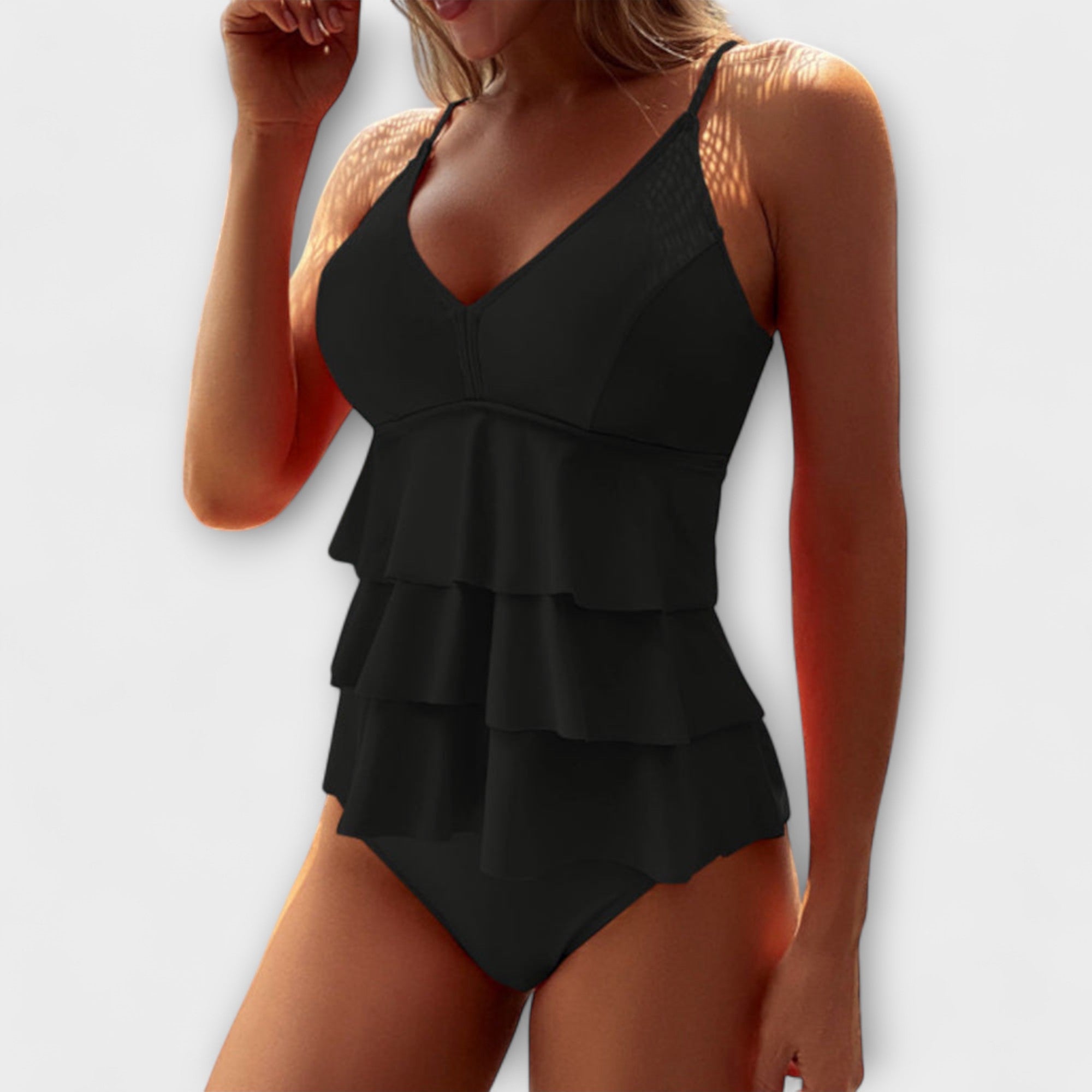 Tankini Sets | Layered Two Piece Swimsuit-Women Swimsuit-Eltrendio