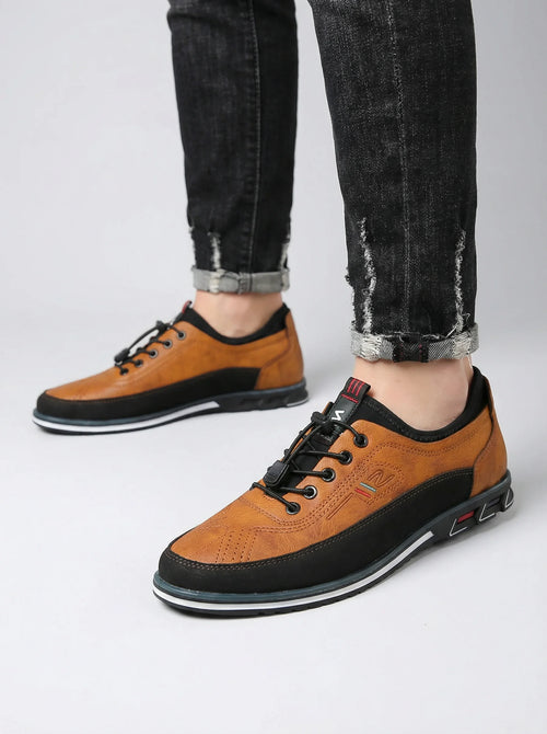 Men Casual Trainers | Lace Up Contrast Design