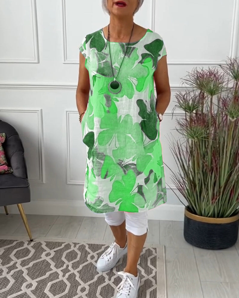 Women Dress | Floral Casual Midi Dress-Women Dress-Eltrendio