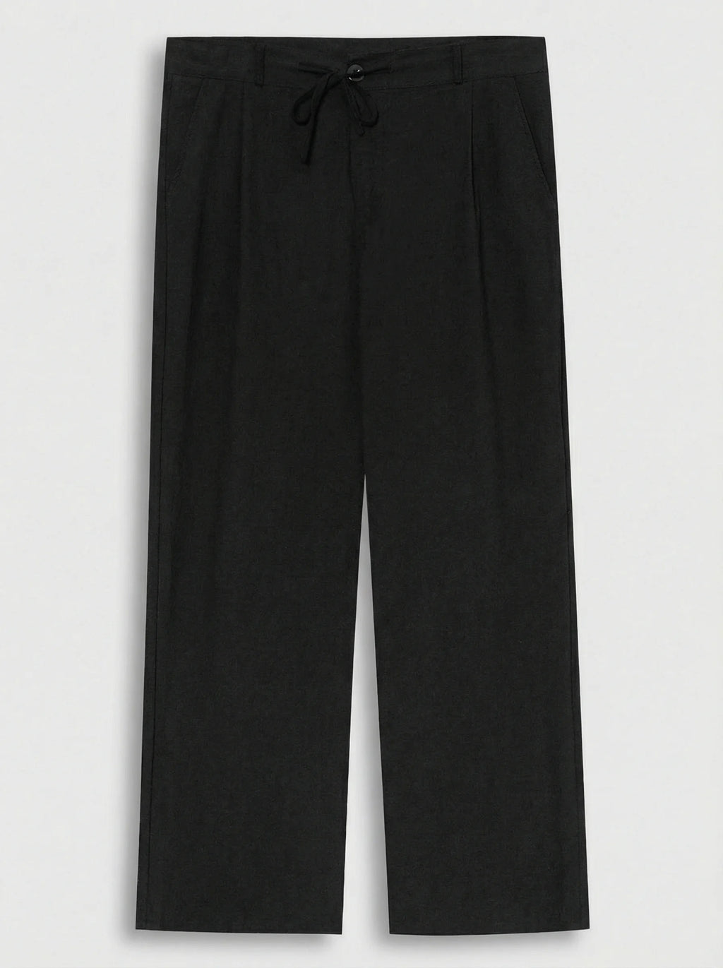Men Wide Leg Trousers | Drawstring Waist Loose Summer Style-Men Trousers-Eltrendio