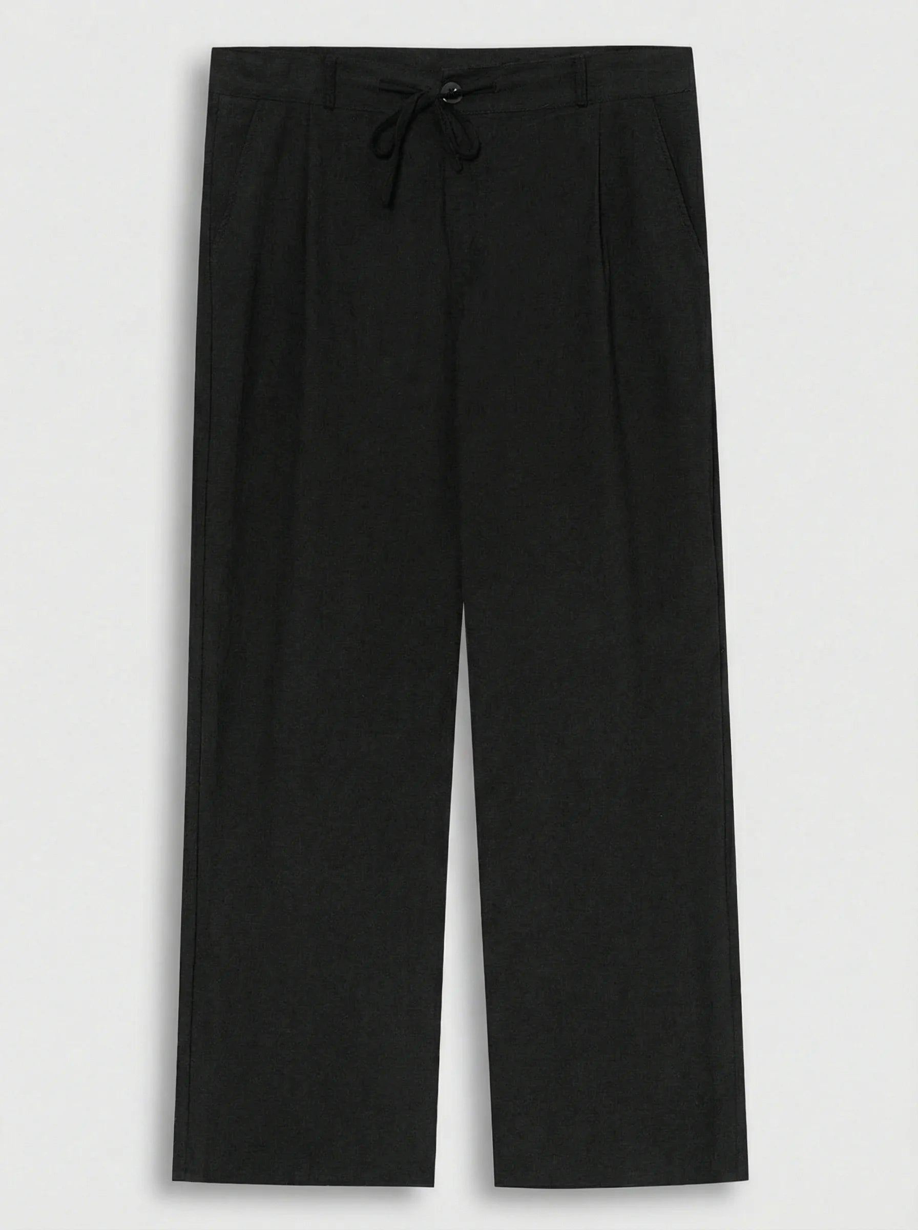 Men Wide Leg Trousers | Drawstring Waist Loose Summer Style