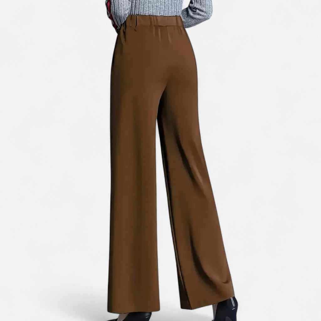 Women Trousers | High Waist Wide Leg Pants-Women Pants-Eltrendio