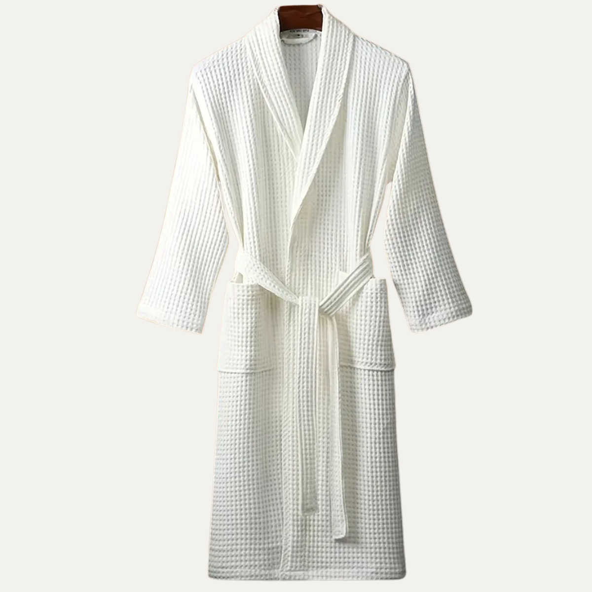 Briarstone | Men’s Belted Waffle Bathrobe | Shawl Collar Patch Pockets Home Wear-Men Bathrobe-Eltrendio