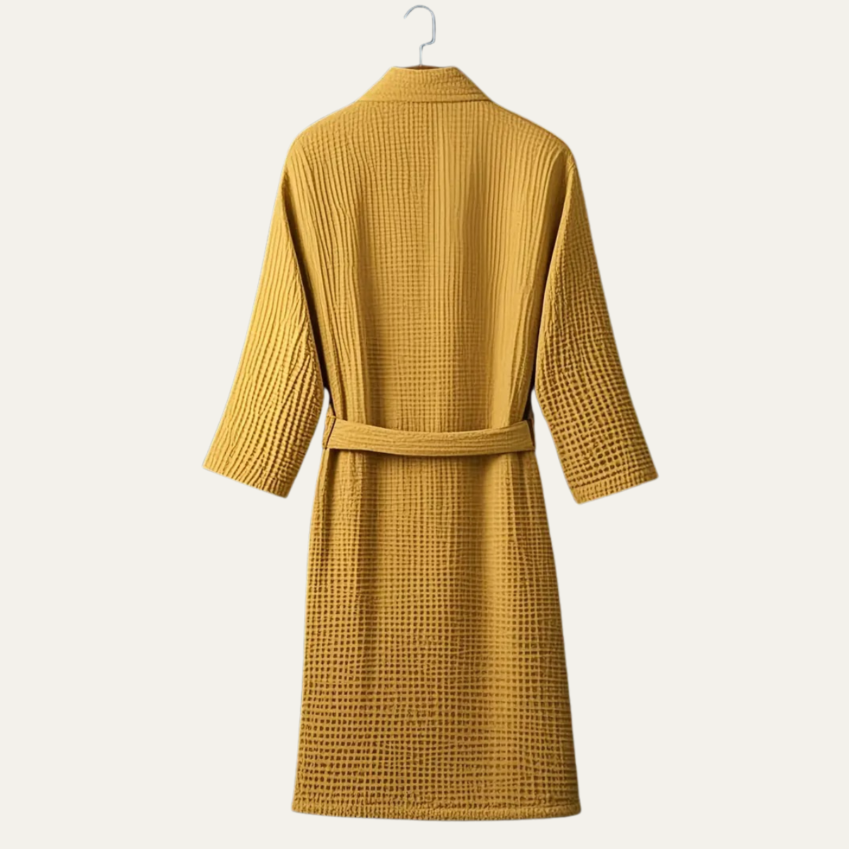 Briarstone | Men’s Belted Waffle Bathrobe | Shawl Collar Patch Pockets Home Wear-Men Bathrobe-Eltrendio