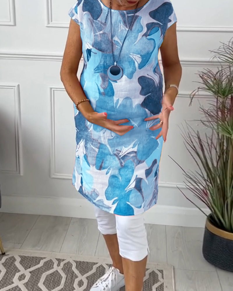 Women Dress | Floral Casual Midi Dress-Women Dress-Eltrendio