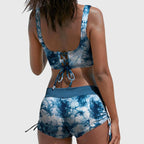 Women Swimsuit | Sporty High Waisted Bikini Set-Women Swimsuit-Eltrendio