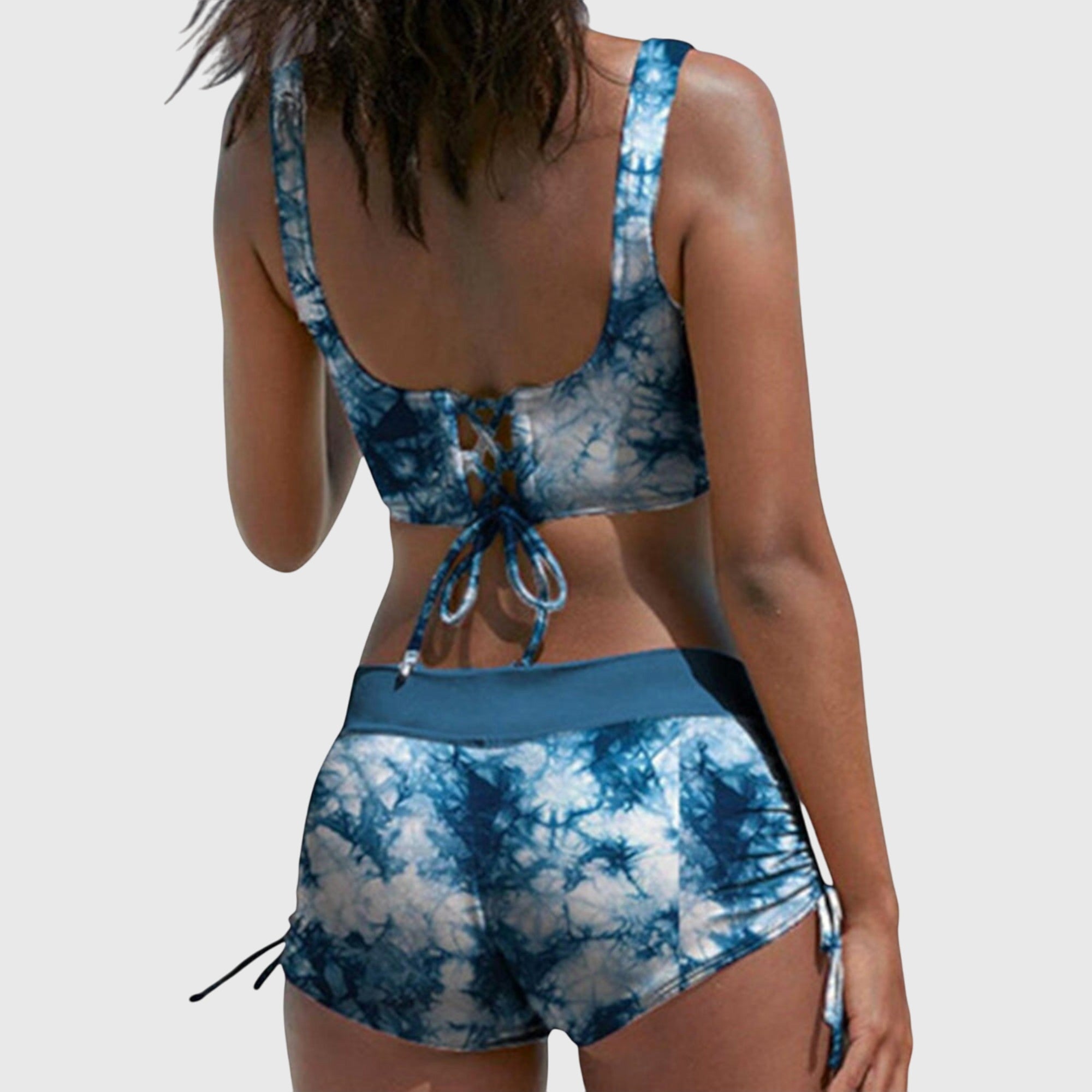 Women Swimsuit | Sporty High Waisted Bikini Set-Women Swimsuit-Eltrendio
