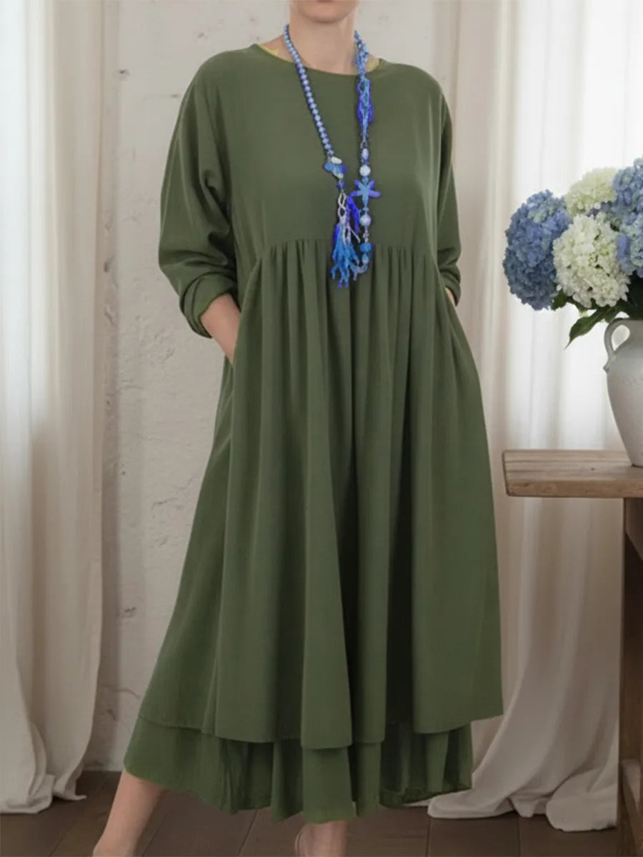 Women Dress | Relaxed Midi Everyday Dress-Women Shoes-Eltrendio
