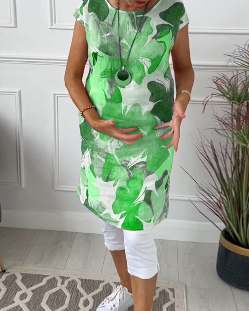 Women Dress | Floral Casual Midi Dress-Women Dress-Eltrendio